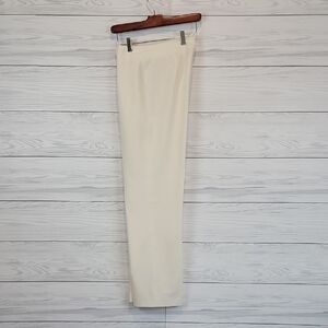 Josephine Essential Dress Pants Wide Leg Smooth Front - Cream Womens Size 6
